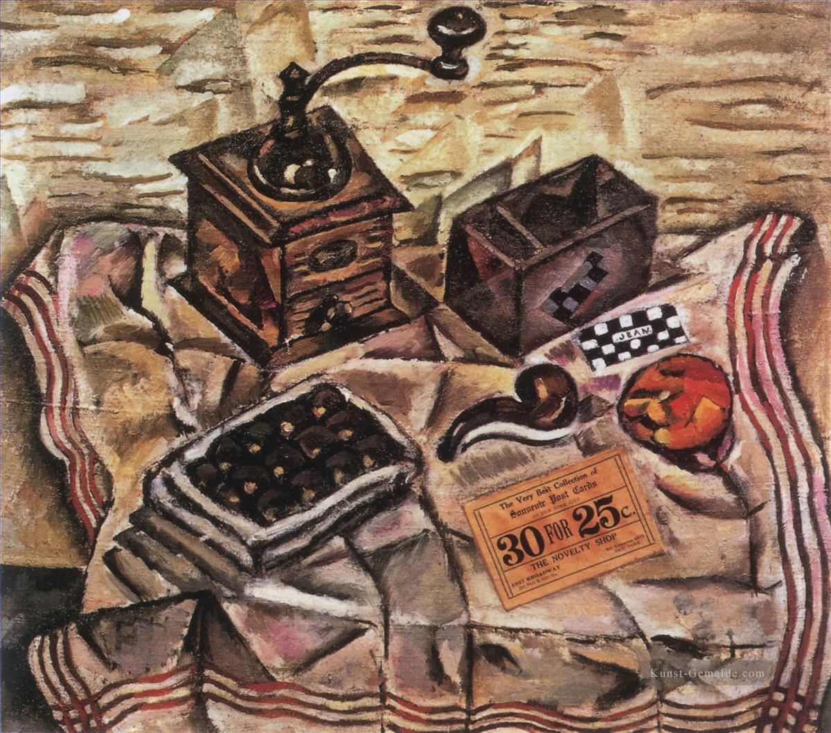 Stillleben mit Kaffeemühle Joan Miró Ölgemälde